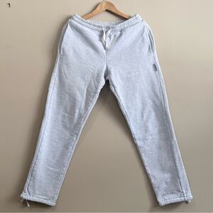 Saintwoods Heavyweight Cotton Lounge Sweatpants Relaxed Tapered Drawstring Cuff